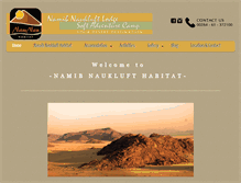 Tablet Screenshot of namib-naukluft-lodge.com